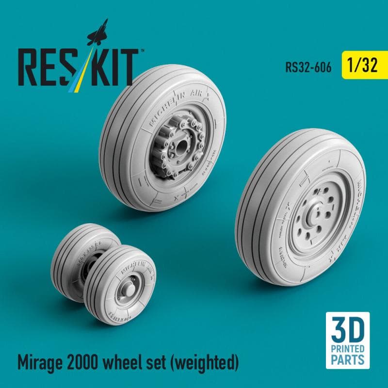 Mirage 2000 - Weighted Wheel Set (3d Printed)
