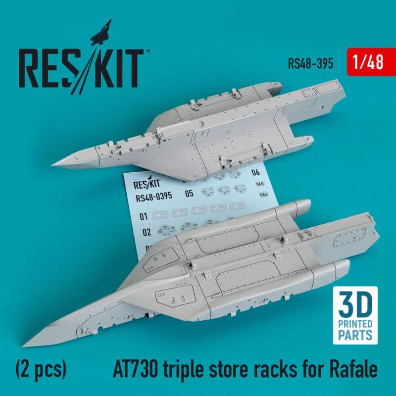 At730 Triple Store Racks For Rafale (2 Pcs) (3d Printed)