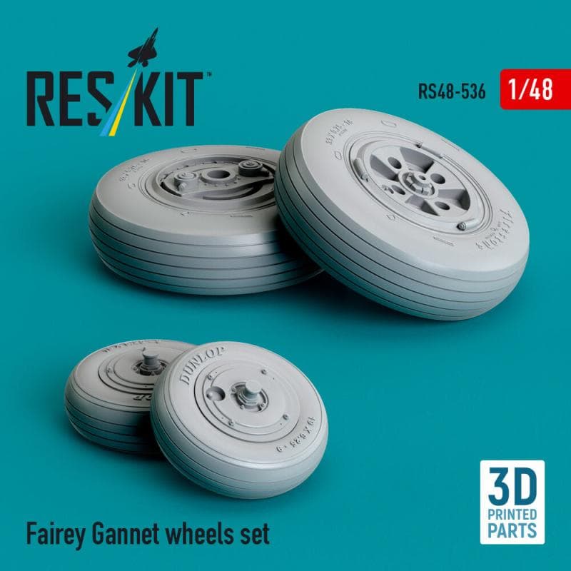 Fairey Gannet - Wheels Set (3d Printed)