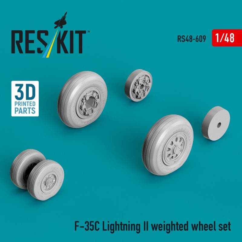F-35c Lightning Ii - Weighted Wheel Set (3d Printed)