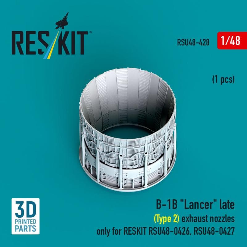 B-1b Lancer - Exhaust Nozzle (Late - Type 2) (1 Pcs) Only For Reskit Rsu48-0426, Rsu48-0427 (3d Printed)