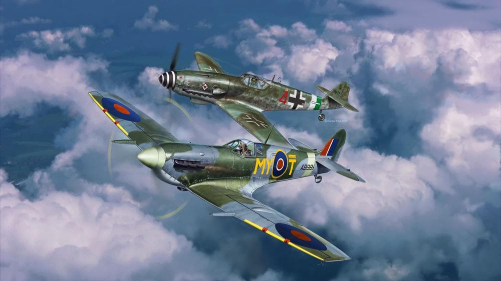Combat Set Messerschmitt Bf 109 G-10 & Spitfire Mk.V