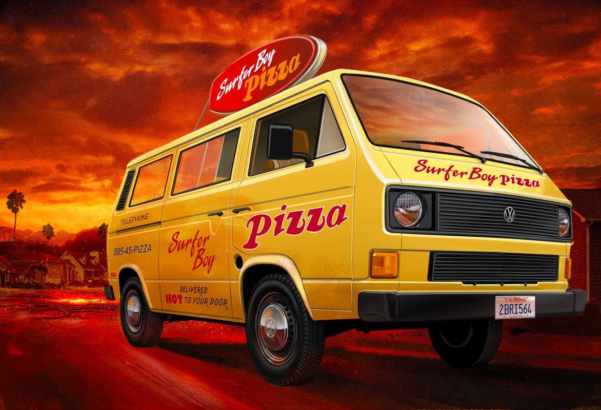 Vw T3 Bus Surfer Boy - Stranger Things