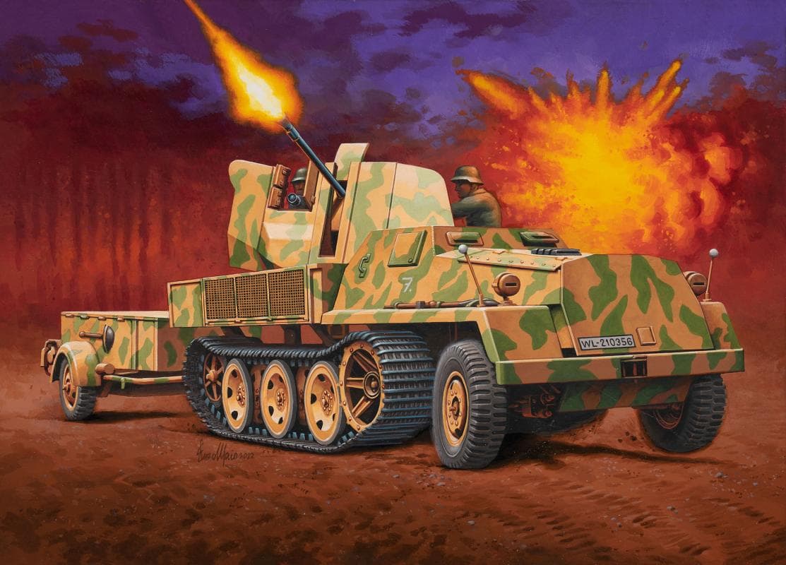 Model Set - Sws With Flak43 And Sd.Ah58 Ammo Trailer