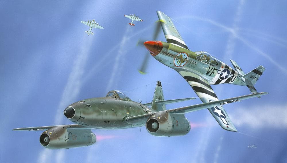Model Set - Combat Set Messerschmitt Me 262 & P-51b Mustang
