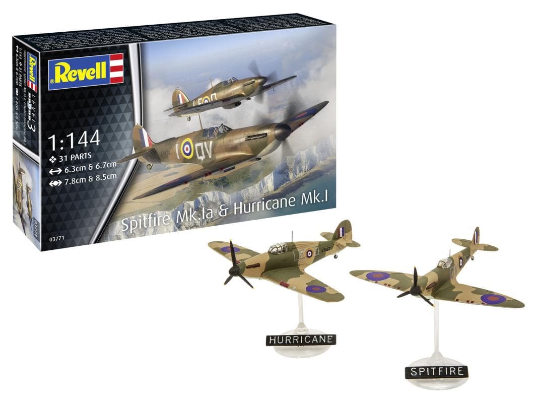 Model Set - Spitfire Mk.Ia & Hurricane Mk.I