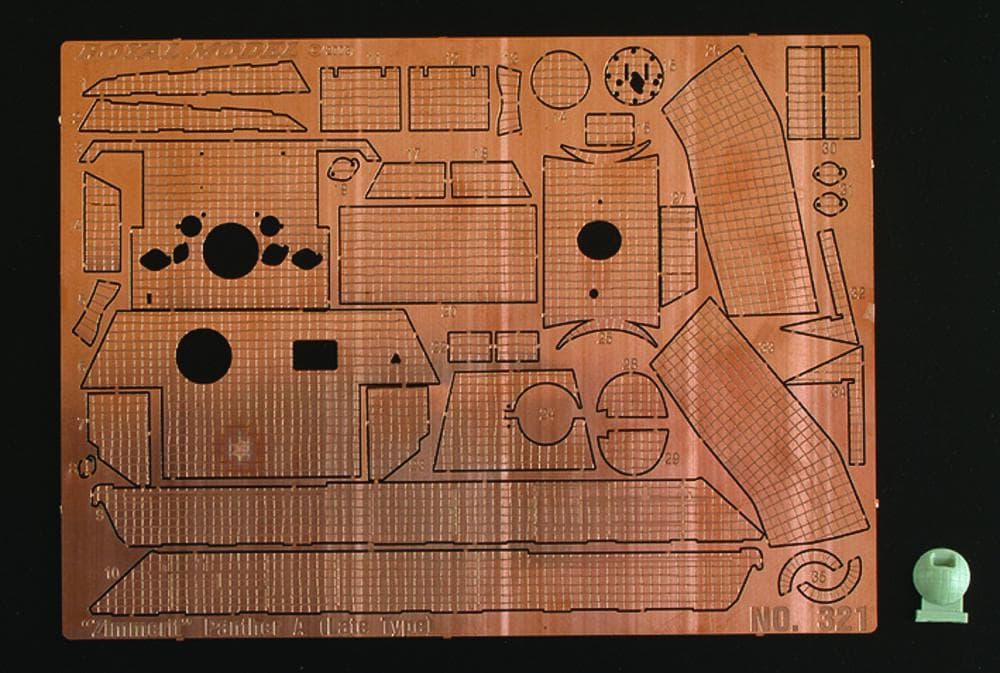 Zimmerit Panther A Late Type (For Dragon Kit)