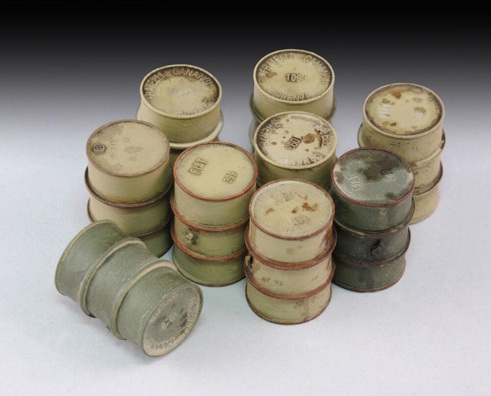 Italian Oil Drums-Wwii