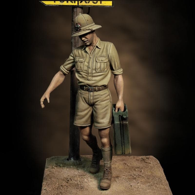 Italian Soldier With Jerry Can