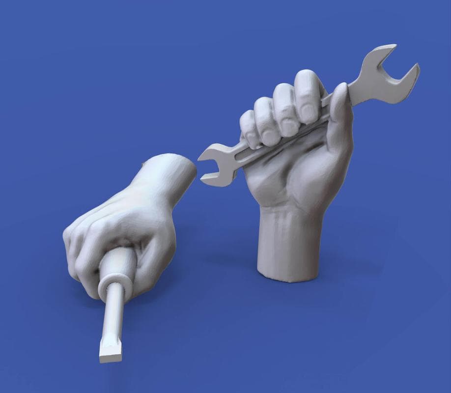 Assorted Hands Set No. 4