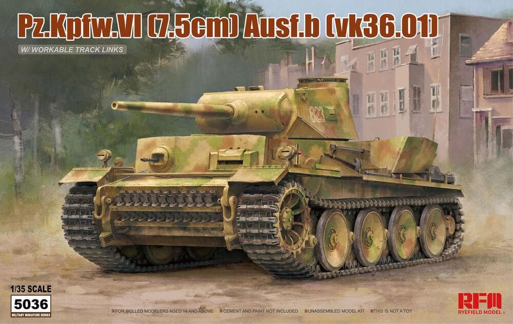Pz.Kpfw.Vi Ausf.B (Vk36.01) W/Workable Track Links