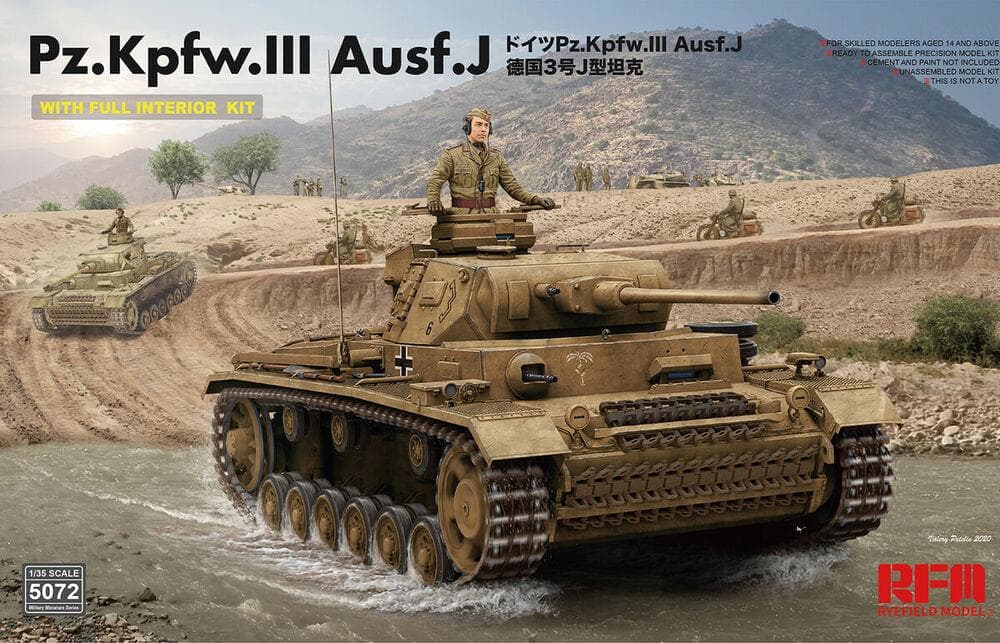 Pz. Kpfw. Iii Ausf. J W/Full Interior
