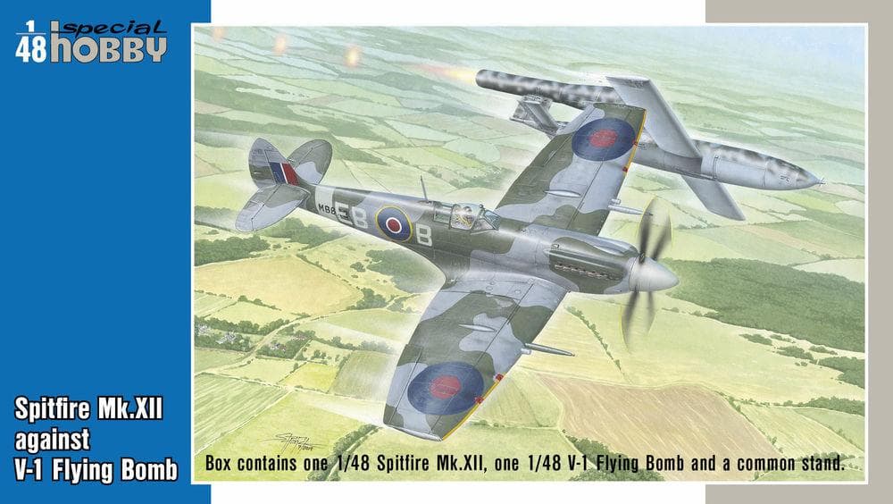 Spitfire Mk.Xii Against V-1 Flying Bomb