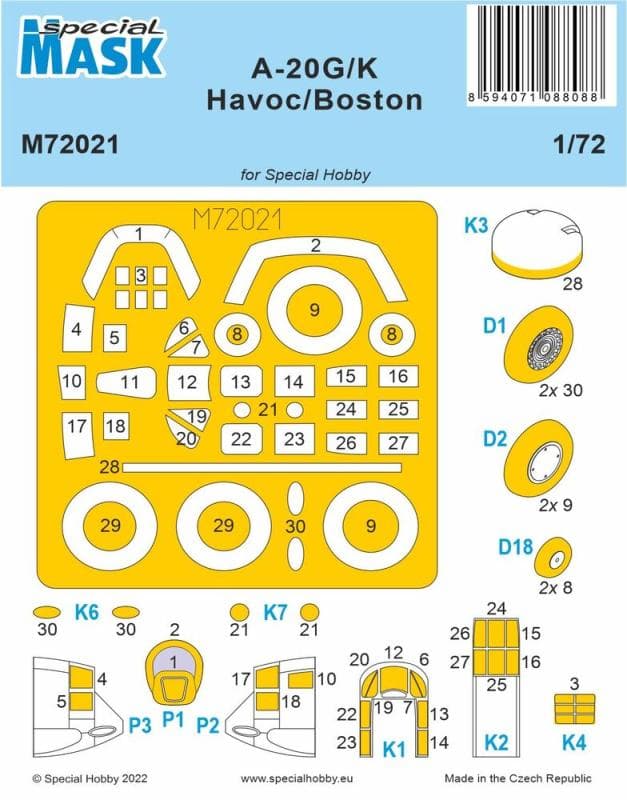 A-20g/K Havoc/Boston - Mask