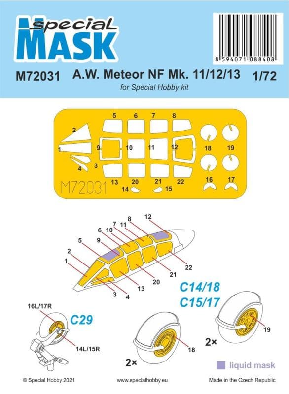 A.W. Meteor Nf Mk.11/12/13 - Mask