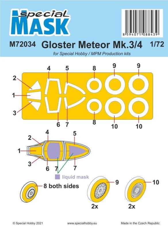 Gloster Meteor Mk.3/4 - Mask