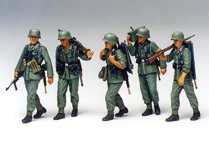 Maschinengewehr-Crew, Deutsch
