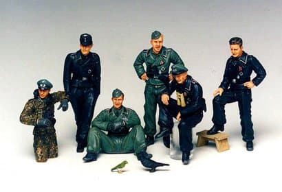German Tank Crew At Rest