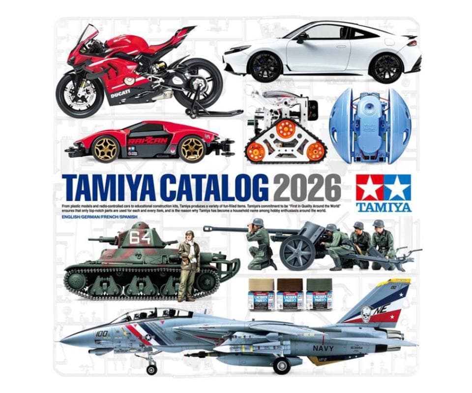 Tamiya Katalog 2026 (Gb/De/F/E)