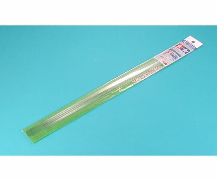 Rundstab 3mm (5) 400 Mm Klar/Weiß - Kunststoff