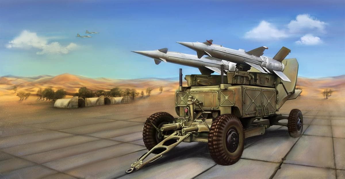 Soviet 5p71 Launcher With 5v27 Missile Pechora (Sa-3b Goa)