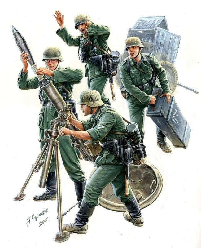 Wwii Fig.-Set Dt.Mörser-Trupp(4)42