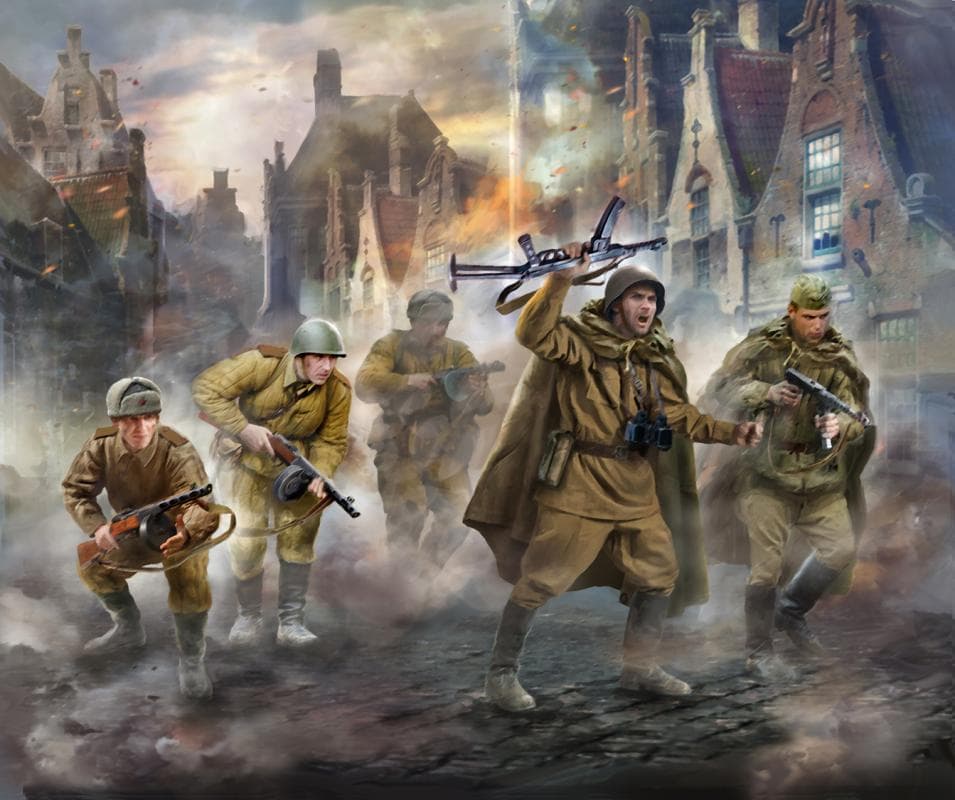 Soviet Machine Gun Squad Wwii
