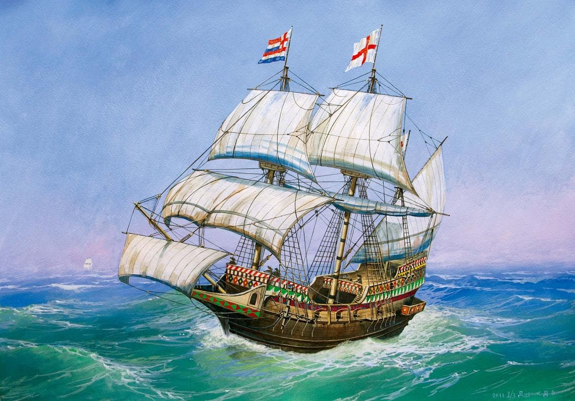 Englische Galeone Golden Hind