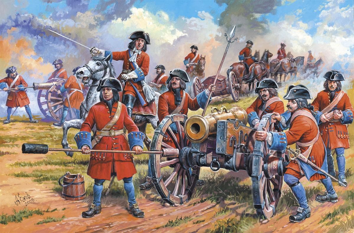Russische Artillerie, Peter Der Große