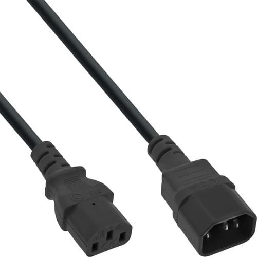 Inline® Kaltgeräteverlängerung, C13 Auf C14, 1,8m