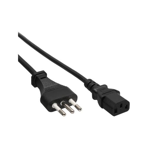 Inline® Netzkabel, Netzstecker Italien Auf Kaltgerätestecker C13, 3,0m