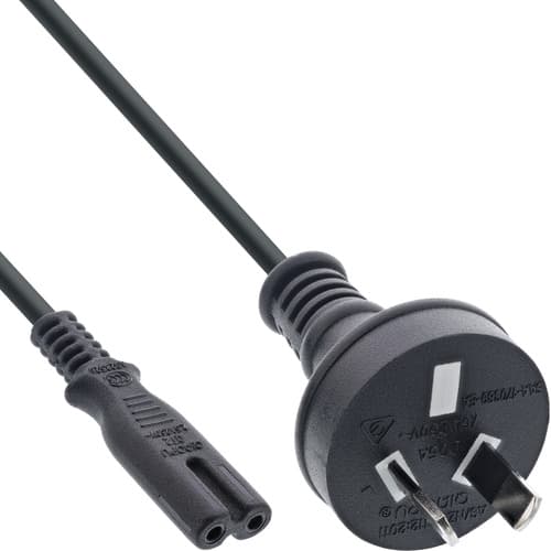 Inline® Netzkabel, Netzstecker Australien Auf Euro 8 C7 Stecker, 1,8m