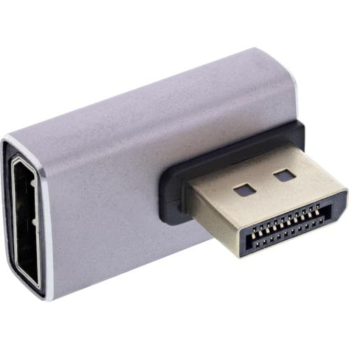 Inline® Displayport 1.4 Adapter, Displayport St/ Bu, 90� Vertikal Rechts, 8k