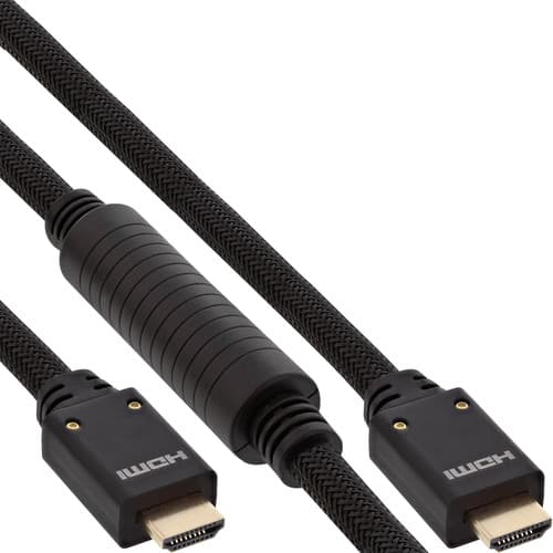 Inline® Hdmi Aktiv-Kabel, Hdmi-High Speed Mit Ethernet, 4k2k, St/St, 20m