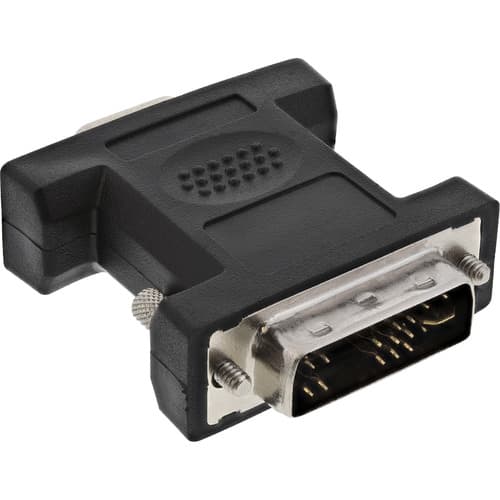 Inline® Dvi-A Adapter, Analog 12+5 Stecker Auf 15pol Hd Buchse (Vga)