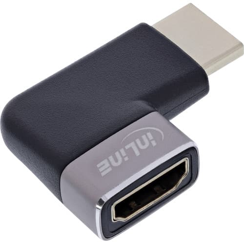 Inline® Hdmi Adapter, Hdmi A Stecker / Buchse, 90� Rechts, 8k Uhd