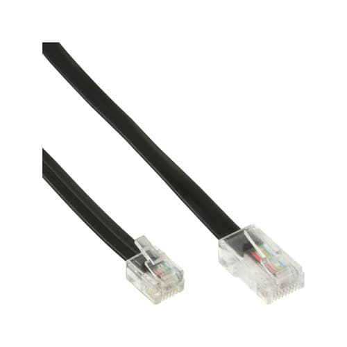 Inline® Modularkabel, Rj45 Zu Rj11 Stecker / Stecker, 4adrig, 6m