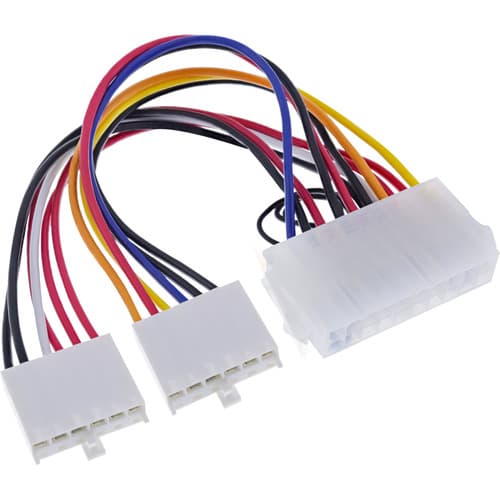 Inline® Stromadapter Intern, 20pol Atx-Nt Zu P8/P9 At-Mainboard, 0,20m
