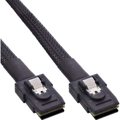 Inline® Sas Kabel Int., Mini-Sas Sff-8087/Mini-Sas Sff-8087, M. Sideband, 0,5m