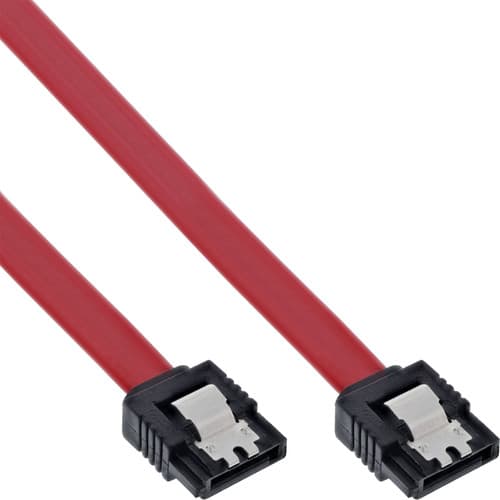 Inline® Sata Anschlusskabel, Mit Sicherheitslasche, 0,3m