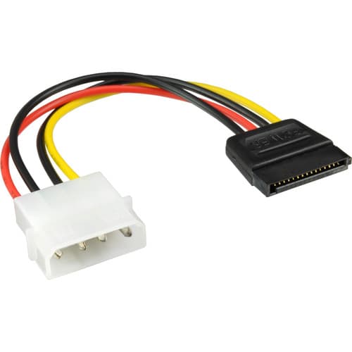 Inline® Sata Stromadapterkabel, 1x 13,34cm (5,25) Bu An 15pol Sata St, 0,15m