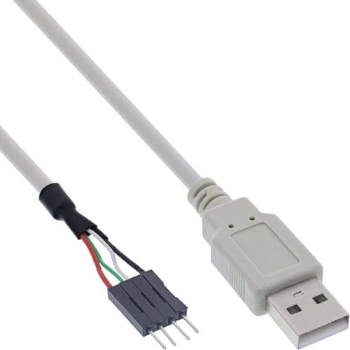 Inline® Usb 2.0 Adapterkabel, Buchse A Auf Pfostenanschluss, 0,40m
