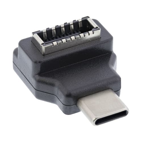 Inline® Usb 3.2 Adapter, Usb-C Stecker Zu Intern Usb-E Frontpanel Buchse