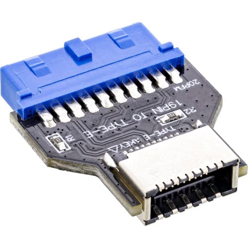Inline® Usb 3.0 Mainboard Zu Usb 3.2 Typ-E Key-A Adapter Intern