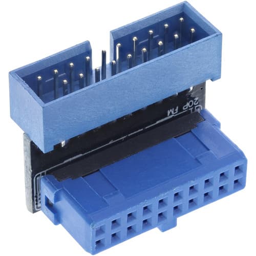 Inline® Usb 3.0 Adapter Intern, Pfostenanschluss Stecker/Buchse, Oben Gewinkelt