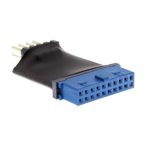 Inline® Usb 3.0 Zu 2.0 Adapter Intern, Usb 3.0 19pol Auf Usb 2.0 Pfostenstecker