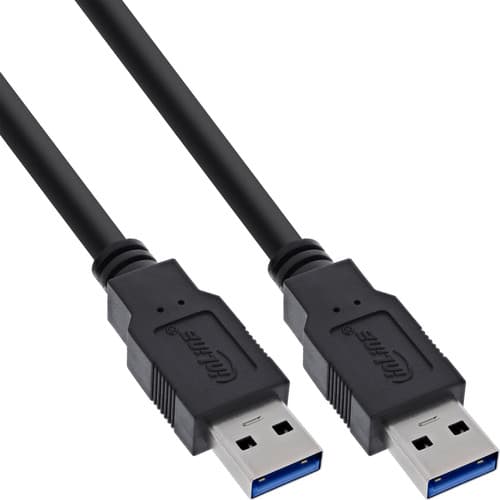 Inline® Usb 3.2 Gen.1 Kabel, A An A, Schwarz, 5m