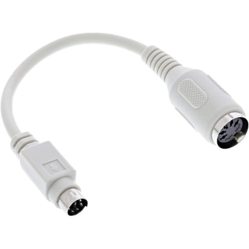 Inline® Tastatur-Adapterkabel, 5pol Din-Buchse An Ps/2-Stecker, Länge: Ca. 10cm