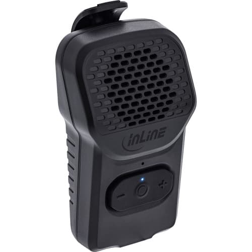 Inline® Cliptone, Tragbarer Bluetooth Lautsprecher, Clip, Freisprecheinrichtung