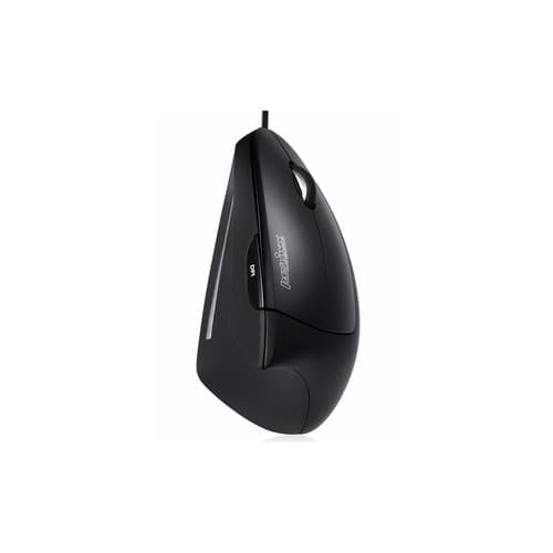 Perixx Perimice-513 N, Ergonomische Maus, Für Rechtshänder, Vertikal, Schwarz